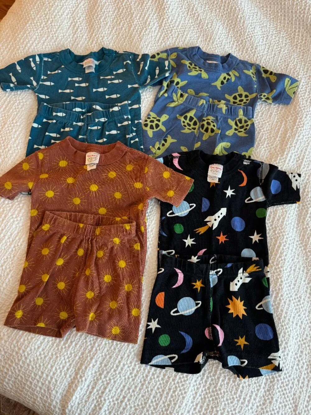Hanna Andersson Girls or Boys Short Pajamas Bundle – 4 Sets – Size 3T